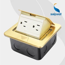 15A 110 V Тонкий Дизайн Cu напольная розетка/Северная Америка стиль водонепроницаемая напольная розетка(SPD-2F/CC6-10