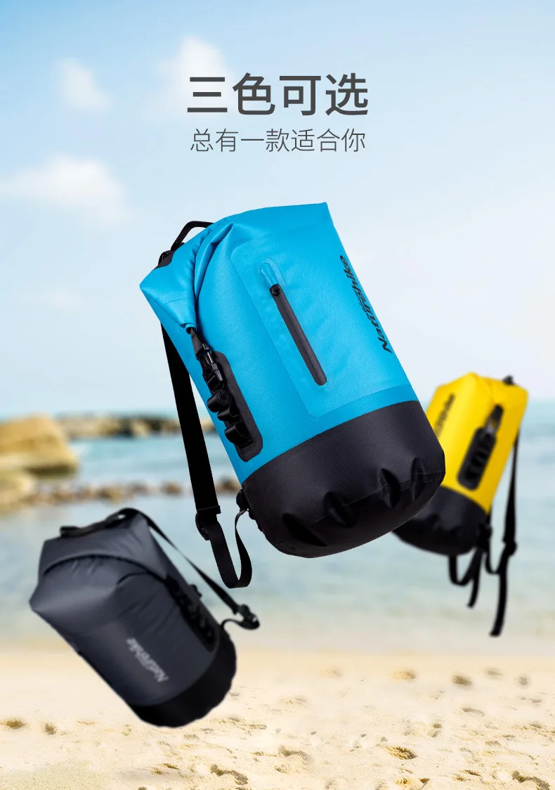 Separação à Prova Bolsa de Areia Bolsa de Viagem-resistente ao Desgaste de Natação Naturehike Exterior Dry-wet Água Bolsa Duplo Ombro Flutuante d' Mod. 1229974 13 Esporte e Lazer
