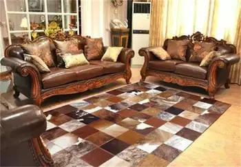 

2018 free shipping 1 piece 100% natural handmade cow leather auto carpet