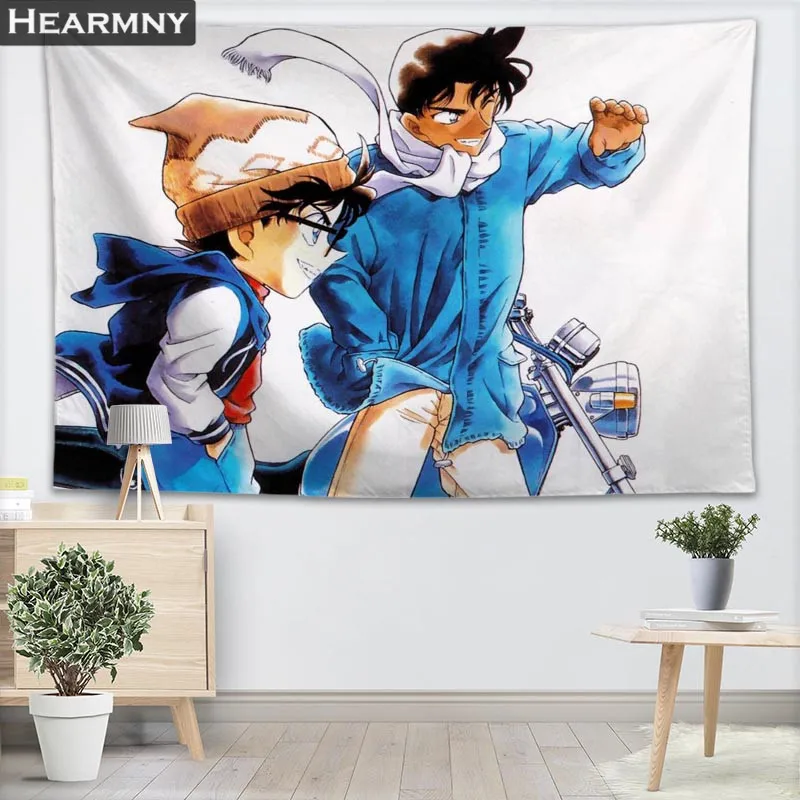 HEARMNY Detective Conan задний Фон тканевый гобелен для подвешивания стен спальня гостиная