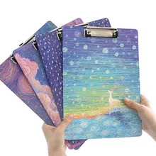 1 шт. 1980 папка доска A4 скрепки прямые папка студент блокнот офисная техника