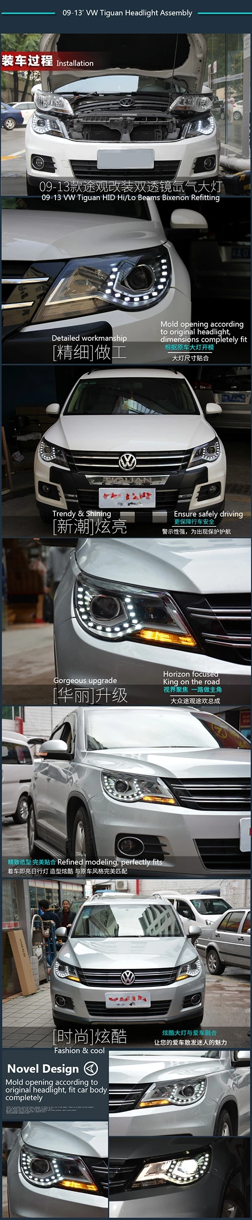 Volkswagen VW Tiguan Headlight Assembly 4_