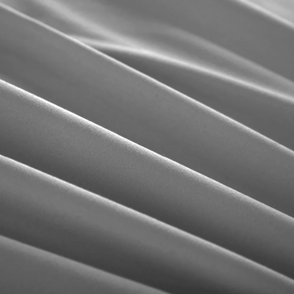 Bedding Set Brief Bed Linens Flat Fitted Sheet with Pillowcase Queen King Size for Single Bed Gray Soft Comfortable White Bed Bedding Set Brief Bed Linens Flat Fitted Sheet with Pillowcase Queen King Size for Single Bed Gray Soft Comfortable White Bed