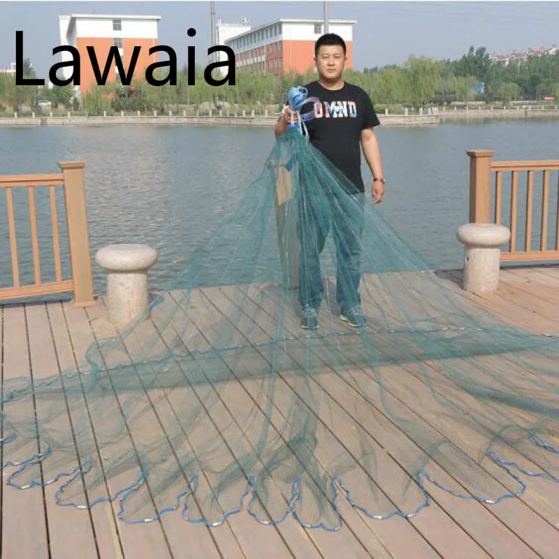 Rede de Pesca Rede de Pesca para a Pesca Americano de Elenco ou sem Pingentes Lawaia Monofilamento para a Pesca Tarrafas 6 m Nylon 3 m Estilo