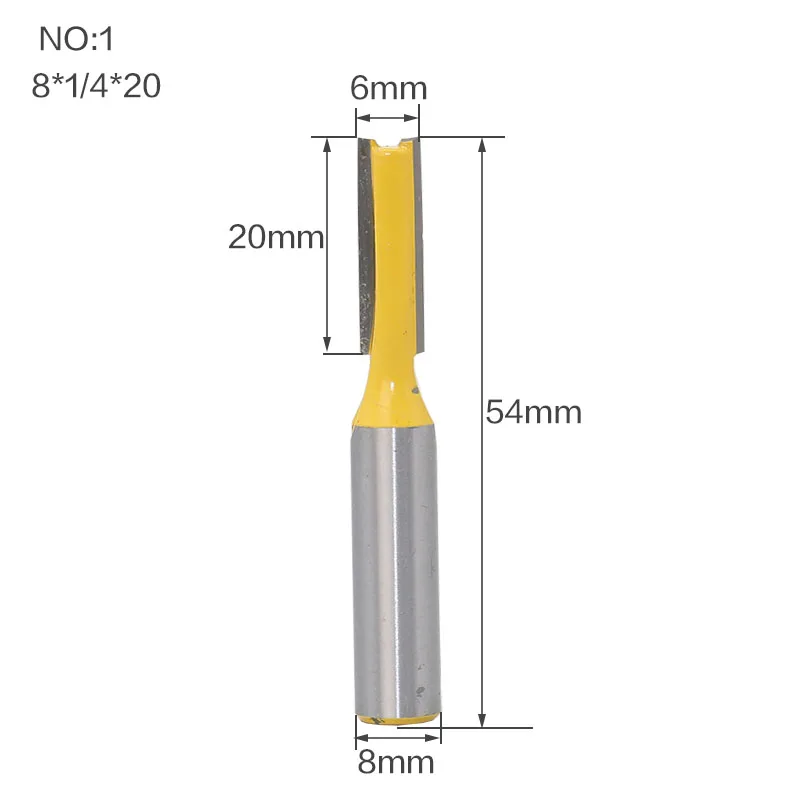 1 шт. прямой/Dado маршрутизатор бит-3/" W x 1" H-" хвостовик деревообрабатывающий резак инструмент для резки древесины