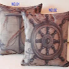 Творческий Corsair Крепления руль белье Подушка Средиземноморский Подушка, офисные подушки Домашний Декор диванные подушки 45 см* 45 см