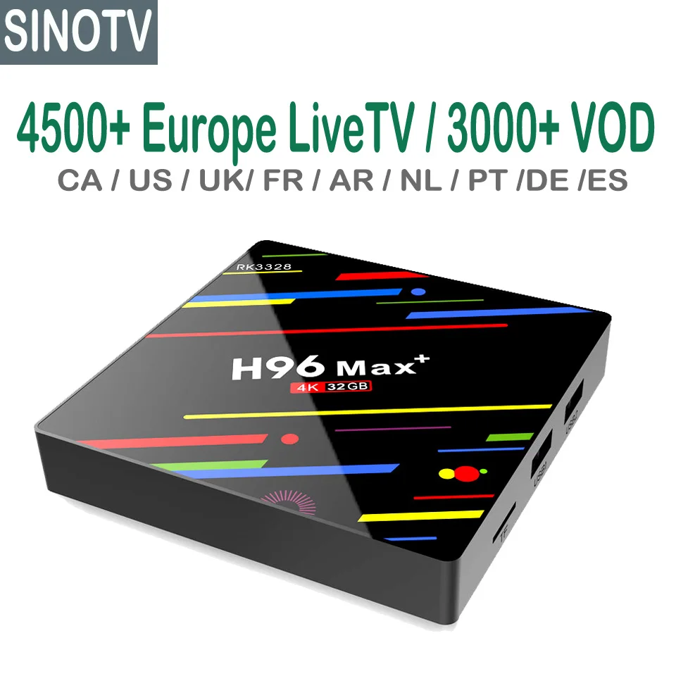 American Channels Android 8.1 TV Box 4K Canada USA Latinos Live TV