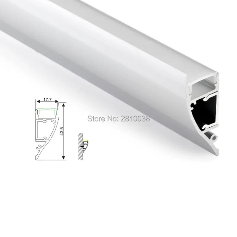 10 X2 M Sets/Lot wall washer led strip aluminium profile and Arc type
