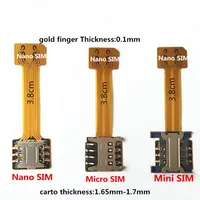 Hybrid Doppel Dual SIM Karte Micro SD Adapter für Android Extender 2 Nano Micro SIM Adapter für XIAOMI REDMI HINWEIS 3 4 3s PRO Max
