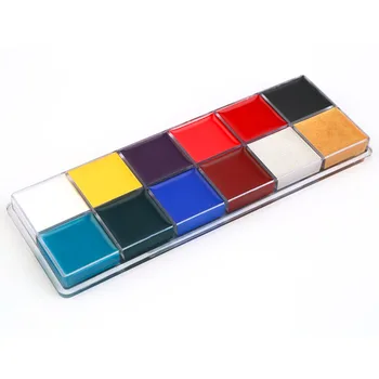 

New Style Professional 1 Set 12 Colors Flash Tattoo Face Body Paint Oil Painting Art worldwide Sale Hot New
