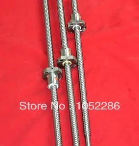 

3pcs ball screw RM1605 L400/10001200mm screw guide +3 SFU1605 single ball nut for cnc