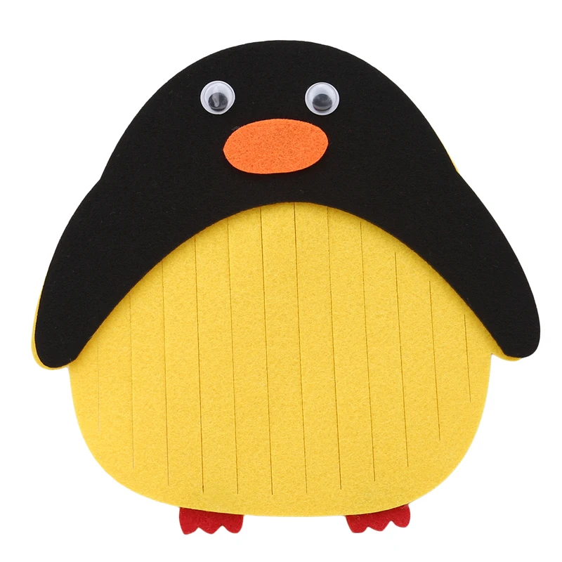 

2018 New Cartoon Rocket Fish Icecream Hat Owl Pengiun Felt Children Handmade Puzzles Nonwoven Decoration DIY Felt Package
