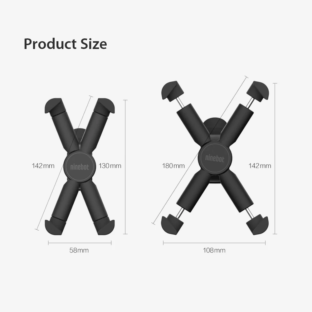 Xiaomi Segway-ninebot Scooter Phone Bracket 360 Degree Rotatable Bicycle Motorcycle Holder For 4.7inch-6.5inch Mobile Phone