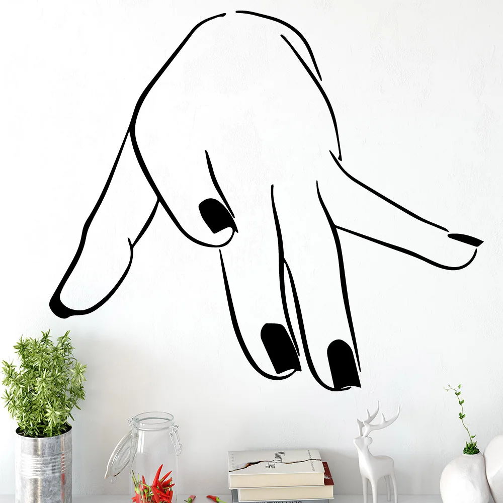 

New nail salon Vinyl Decals Wall Stickers Living Room Children Room Mural Poster