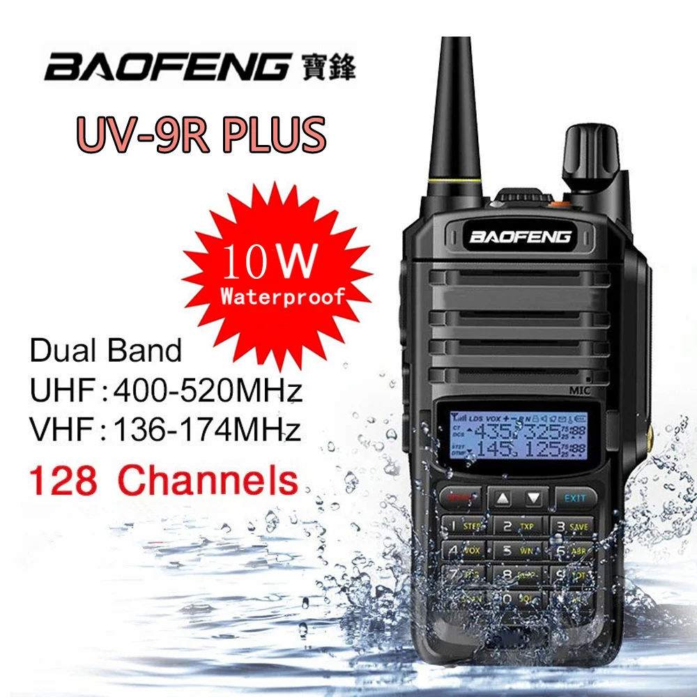 

Baofeng 2019 NEW High Power Upgrade UV-9R plus Waterproof walkie talkie 10w for two way radio long range 10km 4500mah UV series