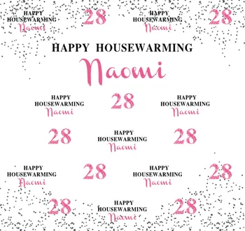 

custom happy 50th birthday pink background High quality Computer print party backdrop