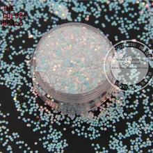 TCI21 кружевные шелковые трусики перламутрового оттенка Радужный светло-розовый со светло-голубыми Colors1.0MM Размеры Шестигранная форма лак для ногтей Гель-лак художественный макияж или «сделай сам»