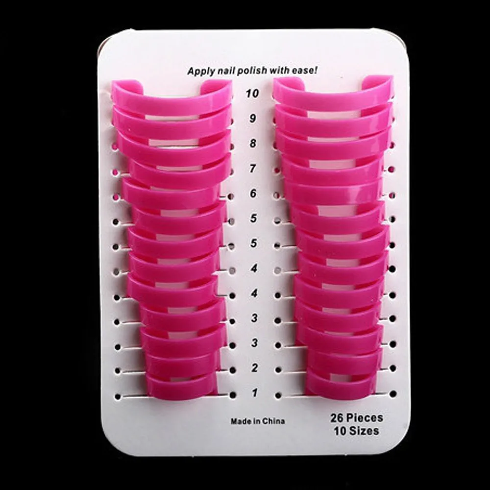 ISHOWTIENDA практичные 26 шт. для женщин для дизайна ногтей 26 шт. клей для ногтей модель проливается защитные средства для маникюра высокое качество