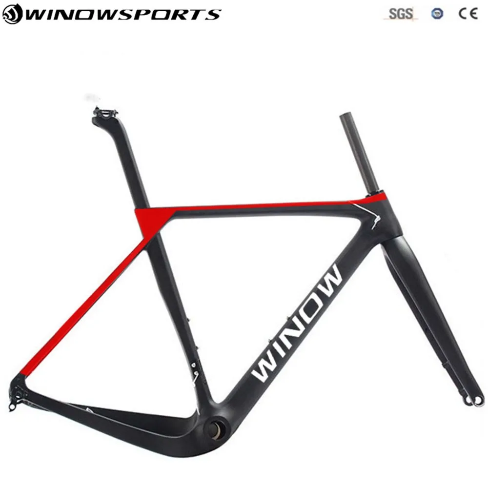 Top Disc Gravel Bike Frame Full Carbon Gravel Bicycle Frame 142*12  700*40C Size S/M/L/XL Cyclocross Road Bike Frameset 13