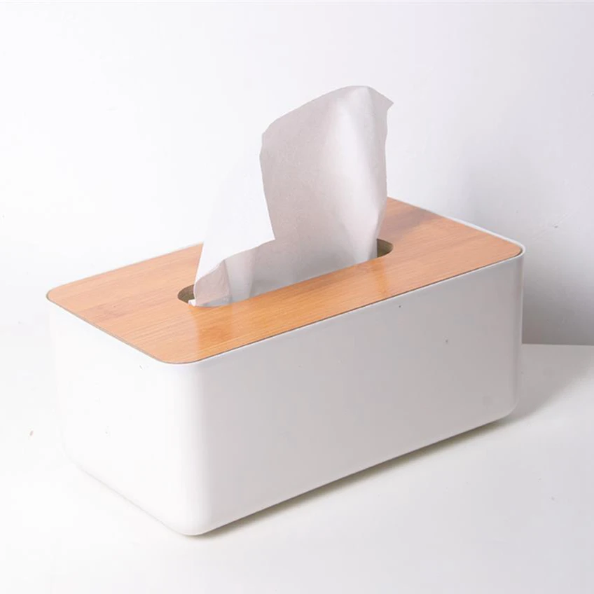 

Desktop Oak Towel Box Creative living room paper towel box Car tissue box receipt box Car Desktop Paper Towel Box