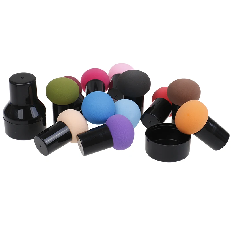 

1PC Mushroom Head Shape Puff Dry And Wet Makeup Sponge Cosmetic Foundation Concealer Blush Cream Powder Beauty Tools 13 Colors