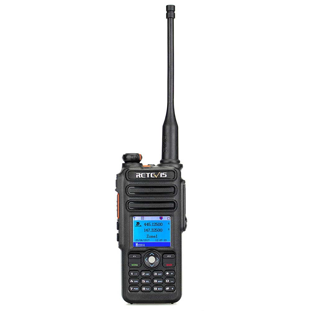 

Retevis RT82 Intercom IP67 Waterproof Two-way Handheld Walkie Talkie w/ GPS Dual-band VHF 3000 Channels VOX PTT DMR Interphone