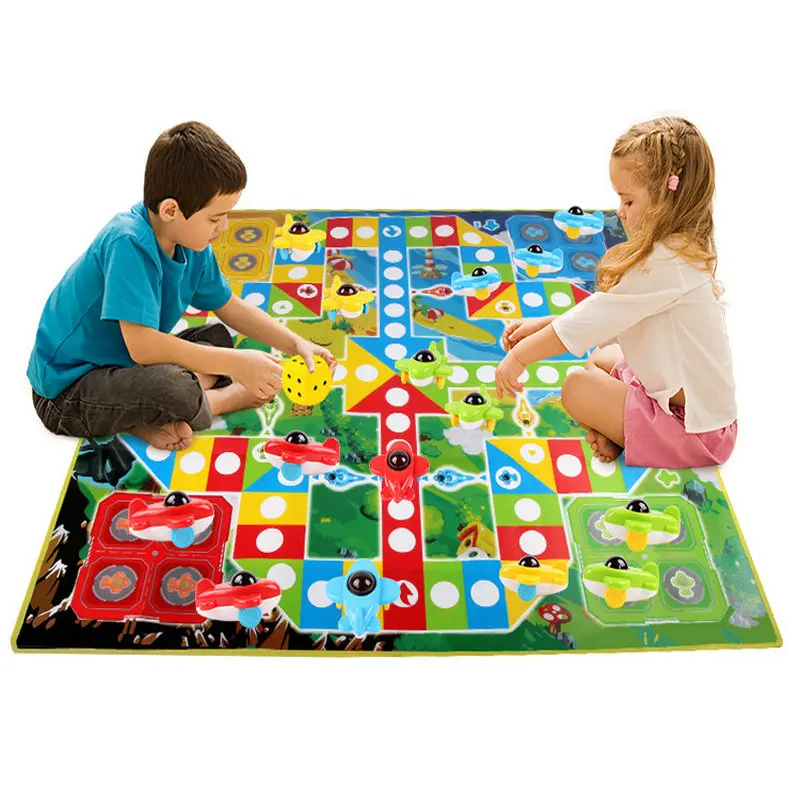 Пол Playmat игровой коврик для детей Детские игрушки игровой коврик с 3D Летающие шахматы 109,5*104 см 43