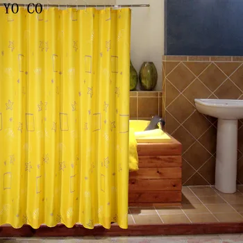 

YO CHO Designer Bathroom Accessories Set Fabric Beach Bathroon Curtain Bath Starfish Nautical Christmas Orange Shower Curtain