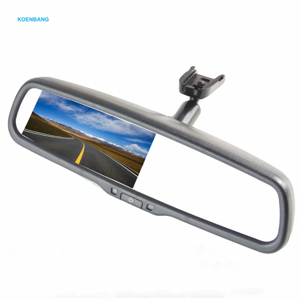 KOENBANG 4 3 inch Rear View Monitor 1000cd m2 Brightness Car Reverse font b Camera b