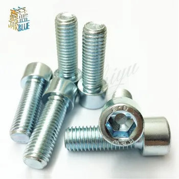 

10PCS 8.8 Galvanized Hexagon Socket Screws Bolt M4*8/10...50M GB70