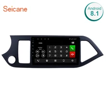Seicane 9 “Android 7.1/8.1 GPS Per Auto Radio Per Il 2011-2014 KIA PICANTO Mattina HD 1024*600 Schermo di Tocco di Bluetooth sistema di Navigazione