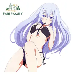 EARLFAMILY 13 см x 12,5 см японский аниме Автомобиль Стайлинг Natsukawa Masuzu мультфильм водонепроницаемые наклейки на окна украшения автомобиля наклейки