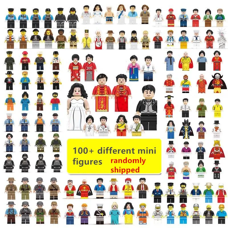 

Babytry 200pcs Different DIY Building Blocks Brinquedos Compatible Mini Juguetes People Legoed Bricks Toys for Kids Boys Gifts