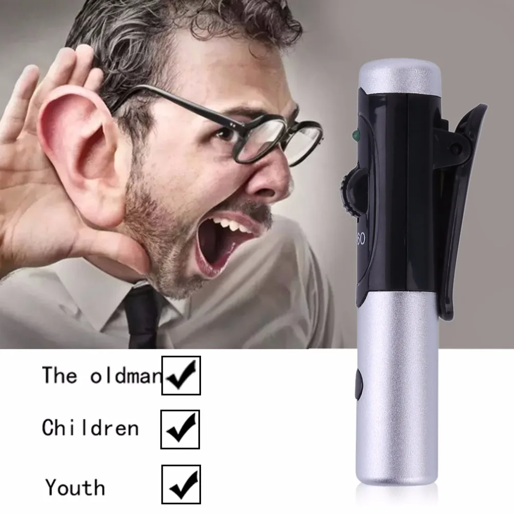 

Mini Size Professional Rechargeable In-Ear Hearing Aid Adjustable Tone Sound Voice Amplifier A-60 High Quality Ear Care
