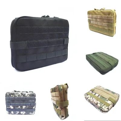 

Nylon Airsoft Military Modular MOLLE Small Utility Pouch EDC Bag Waterproof Mini Bagged Open Gear Tools Pouch Case