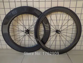 

New 700C front 60mm+rear 88mm clincher rim Road bike 3K 12K UD full carbon fibre bicycle wheelsets 20.5 23 25mm width Free ship