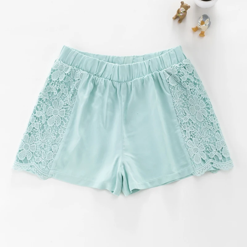 New Arrival Summer Style Cotton Shorts For Women Casual Lace Hollow Out