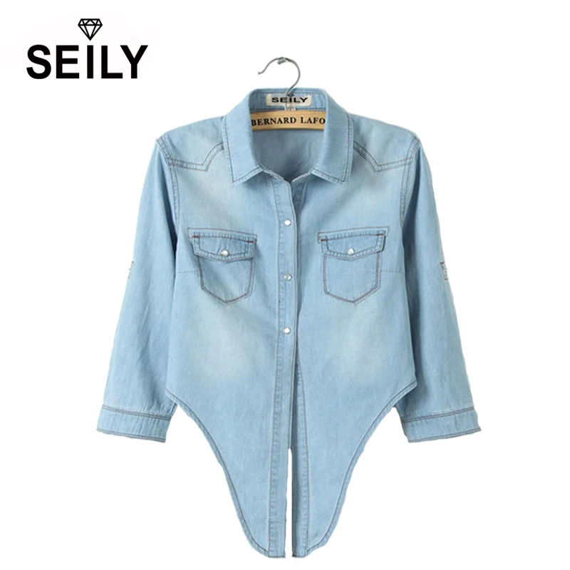 Women Plus Size Denim Knot Tie Crop Top 
