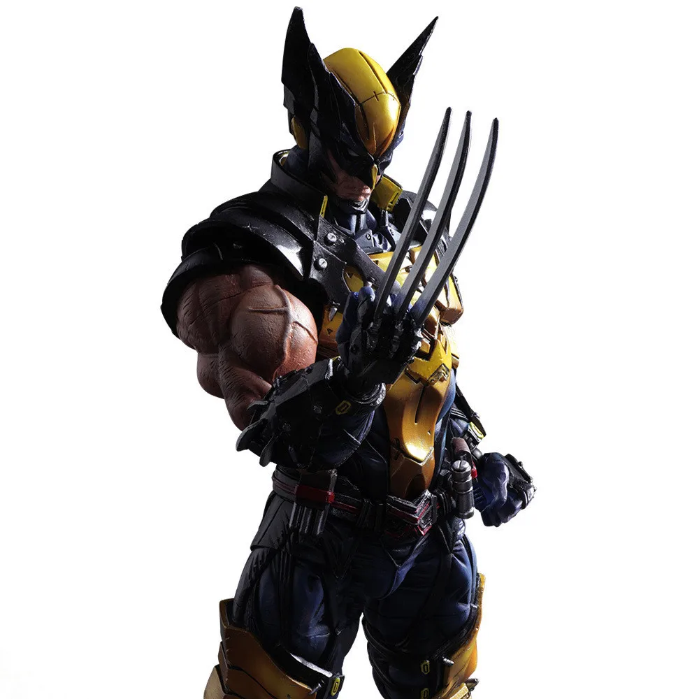 Online Wolverine Abbildung LOGAN X Männer X MEN Play Arts Kai Wolverine James LOGAN Howlett Spielen Kunst KAI PVC Action Figure 26 cm Puppe Spielzeug