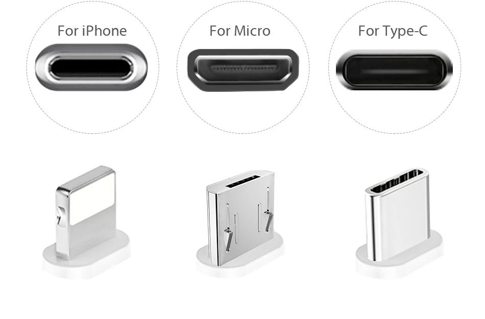 Магнитный usb-кабель USAMS для iPhone, Магнитный зарядный кабель Micro USB типа C для зарядки мобильных телефонов Android