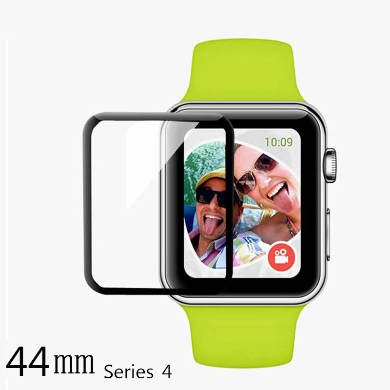 [1/2-Pack] Suntaiho 3D полное покрытие краев для apple watch 4 стеклянная пленка часы 4 40/44 мм Защитная пленка для apple Watch серии 1/2/3 - Цвет: Series 4 44mm