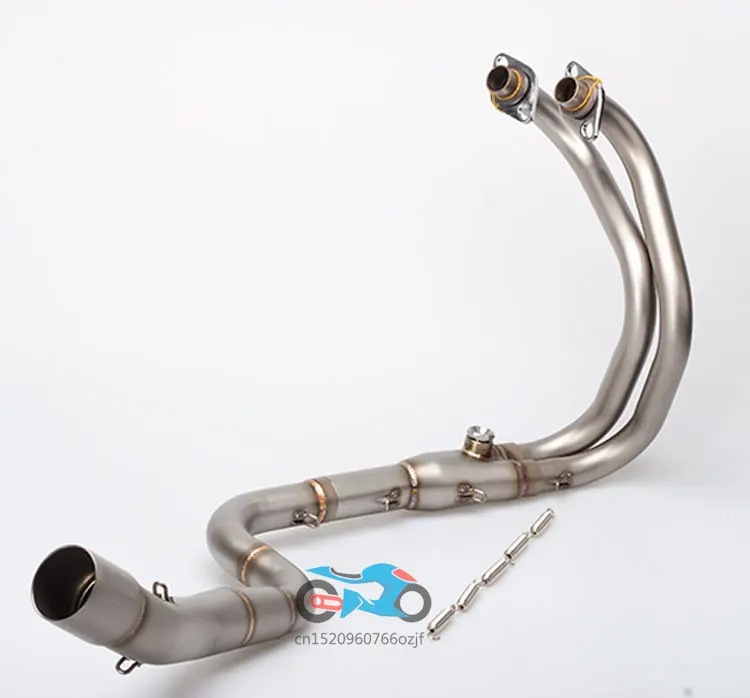 motorcycle exhaust link pipe mid pipe stainless steel fit for 51mm
