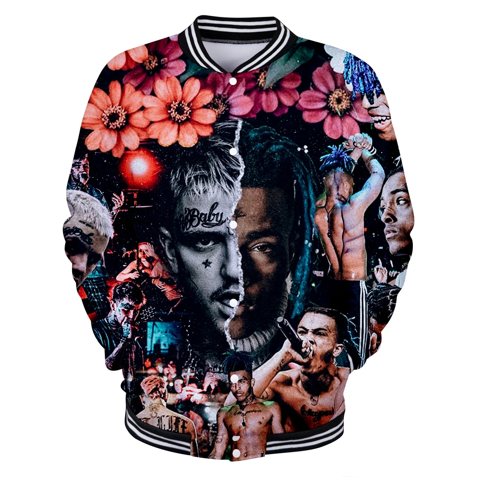 Xxxtentacion с v-образным вырезом однобортные женские и мужские куртки Уличная мужская