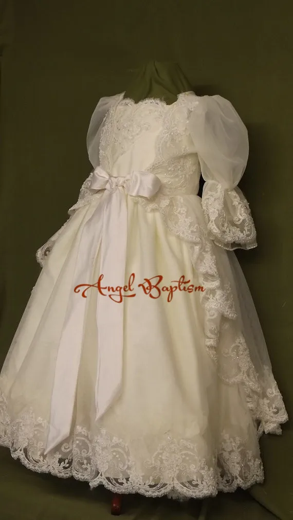 ivory baptism dress