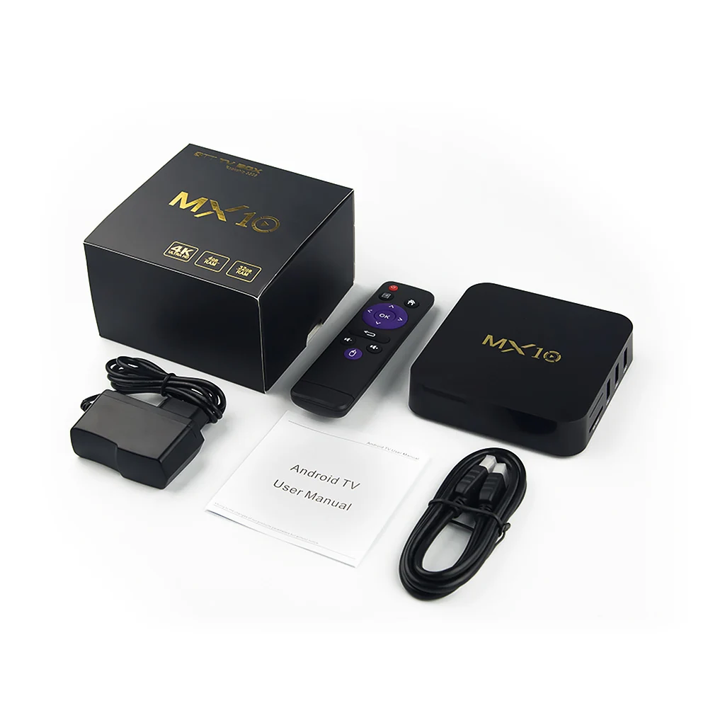 QHDTV Plus MX10 IPTV France/Arabic/Italy/Spian/Canada Android 9.0 4G+64G USB3.0 IPTV France/Arabic/Italy/Spian/Canada Code IPTV