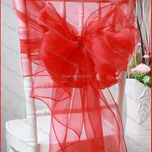 №29 красного цвета из органзы чехлы на стулья/стул шапки/крепежная створка стула для свадебного мероприятия и вечерние& Home& украшение для банкета ткани