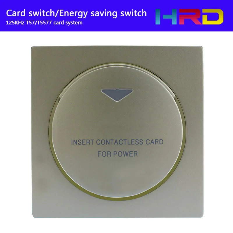 Белый серебристый золотой круглая форма rfid карта переключатель 86*86 180 ~ 220 В 30A