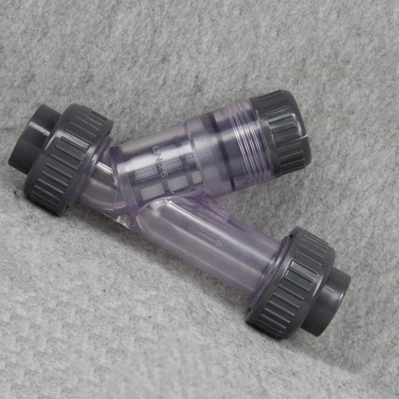 5mm ID Socket PVC Y Type Filter Pipe Fitting For Garden Micro