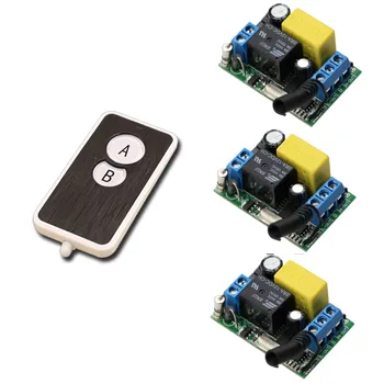 

AC220V RF Wireless Mini Switch Remote Control Switch Relay Receiver Remote Controllers For Light switch Transmitter 315/433Mhz
