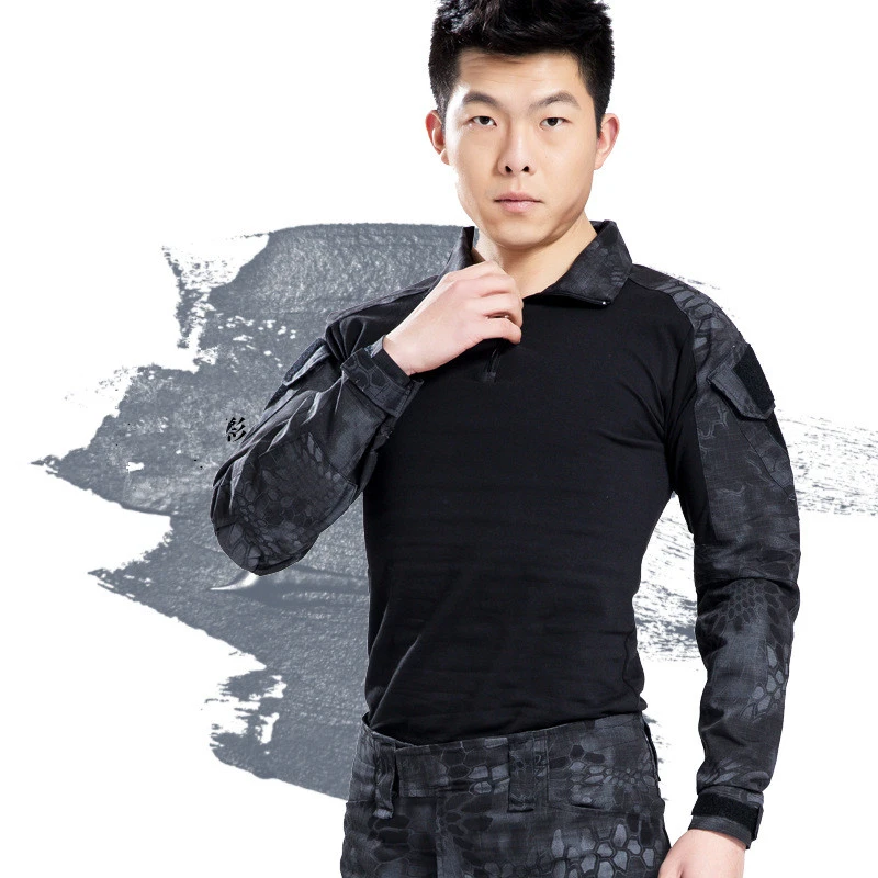 Black camo tactical shirt Clearance